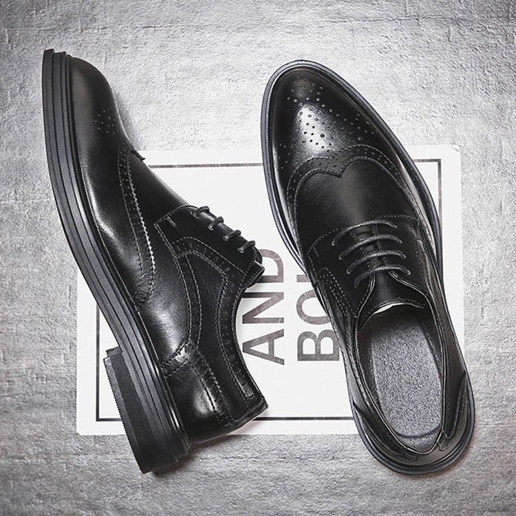 Plain England Low-cut Øvre Snørebånd Oxfords Til Mænd