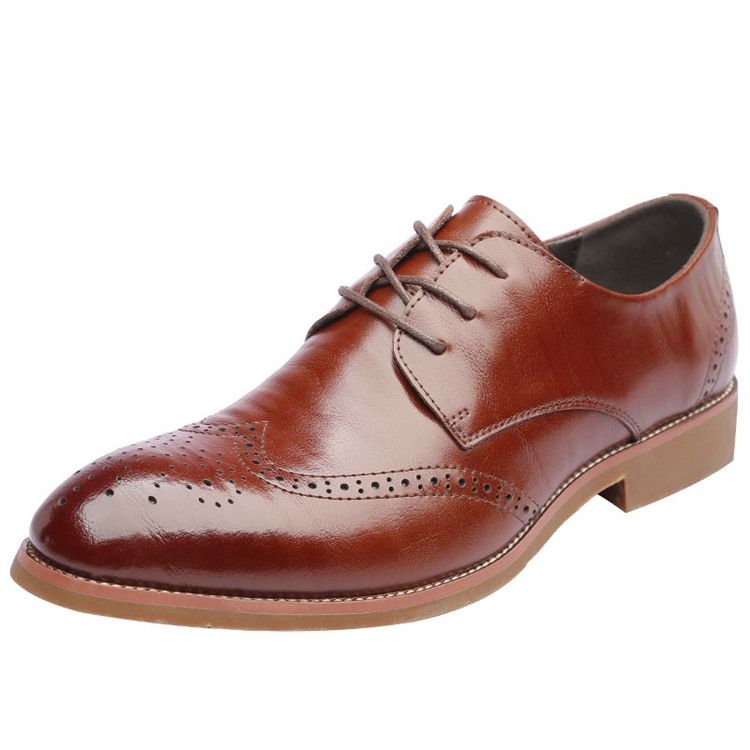 Plain Hollow Round Toe Lace-up Oxfords Til Mænd