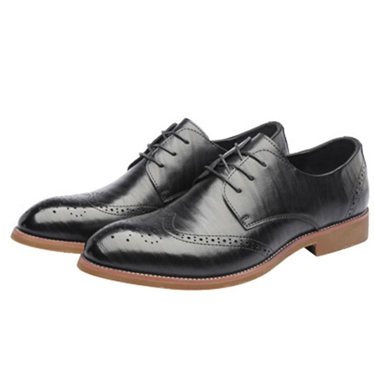 Plain Hollow Round Toe Lace-up Oxfords Til Mænd