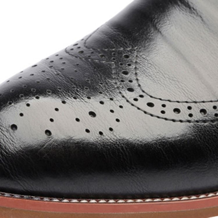 Plain Hollow Round Toe Lace-up Oxfords Til Mænd