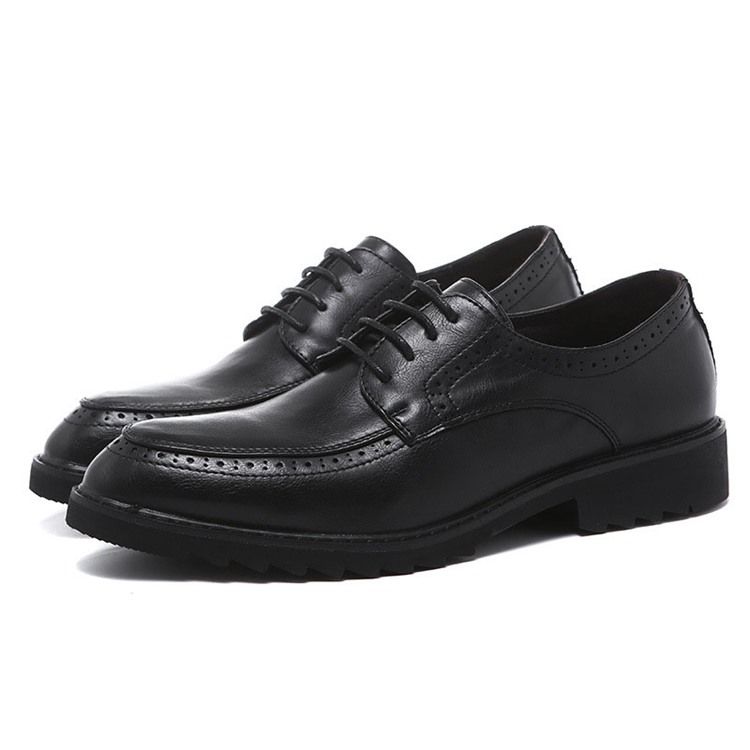 Plain Lace-up Round Toe Oxfords Til Mænd