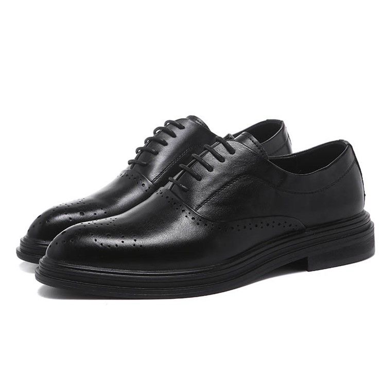 Plain Pointed Toe Low-cut Upper Men's Dress Shoes