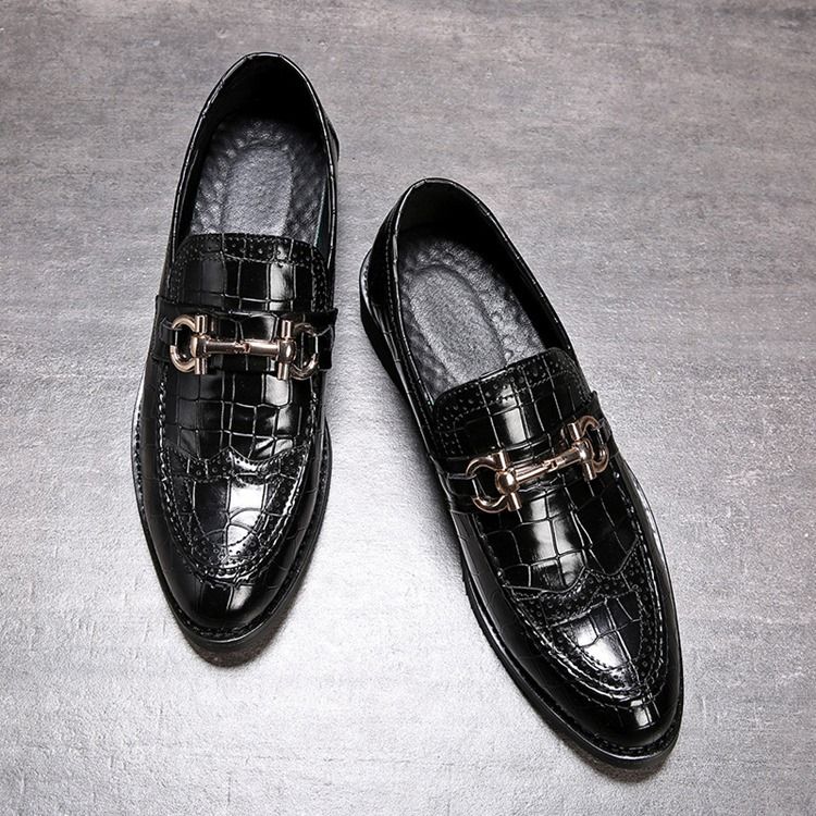 Plain Slip-on Round Toe Oxfords Til Mænd