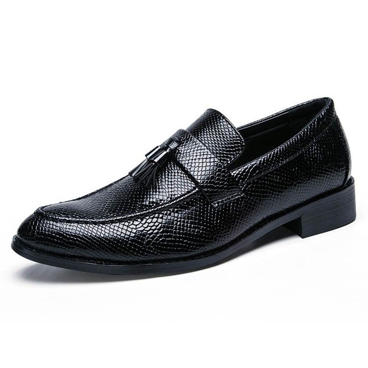 Pu Fringe Slip-on Round Toe Oxfords Til Mænd