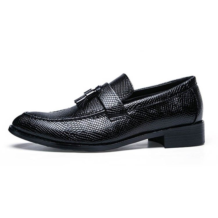 Pu Fringe Slip-on Round Toe Oxfords Til Mænd