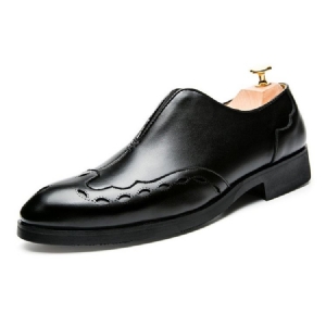 Pu Slip-on Round Toe Herreskjolesko