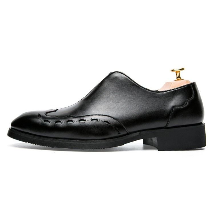 Pu Slip-on Round Toe Herreskjolesko