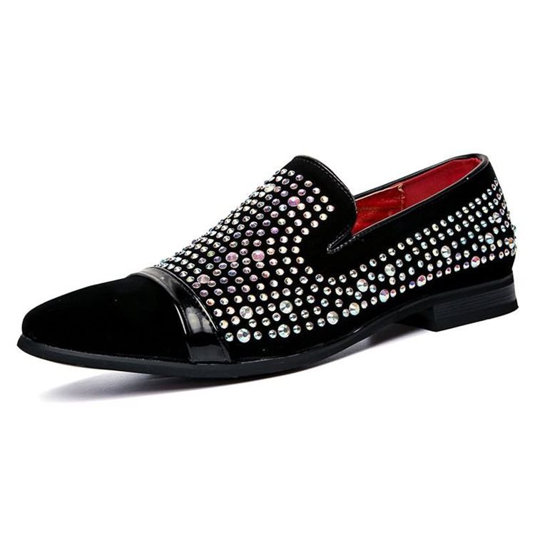 Rivet Round Toe Slip-on Herresko