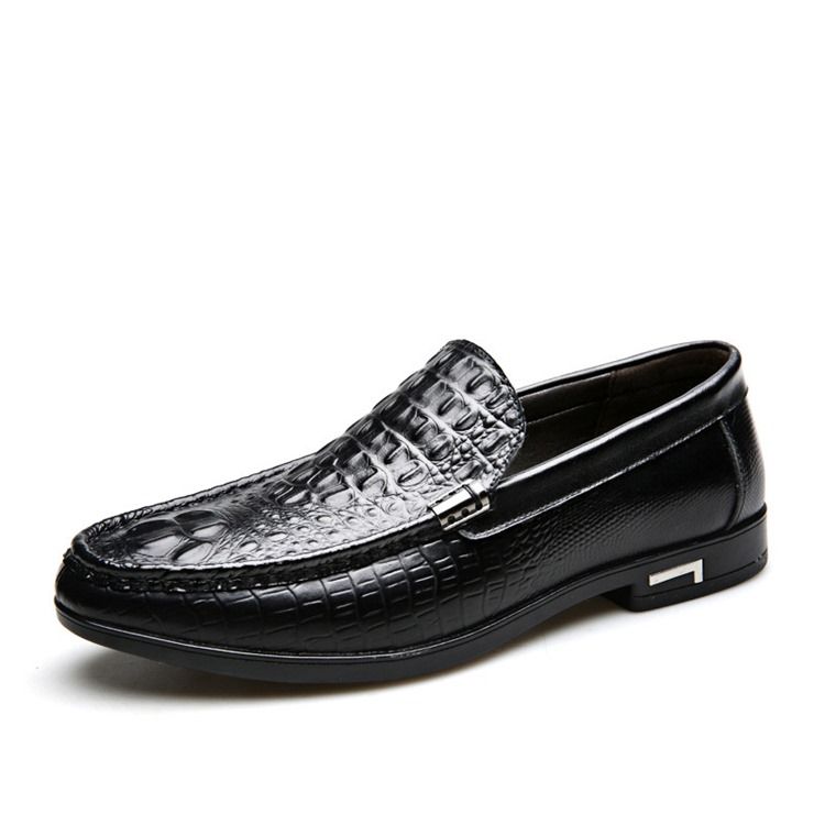 Slip-on Low-cut Upper Plain Round Toe Thin Shoes Herres Oxfords