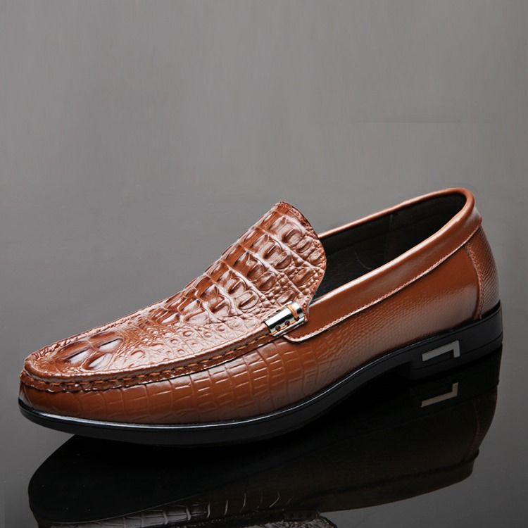 Slip-on Low-cut Upper Plain Round Toe Thin Shoes Herres Oxfords