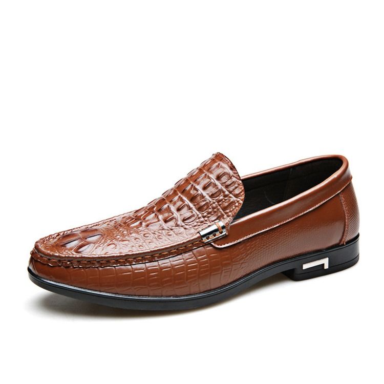 Slip-on Low-cut Upper Plain Round Toe Thin Shoes Herres Oxfords