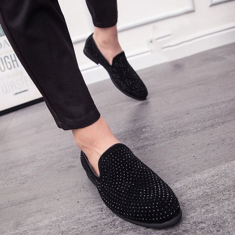 Slip-on Round Toe Low-cut Upper Mænds Casual Sko