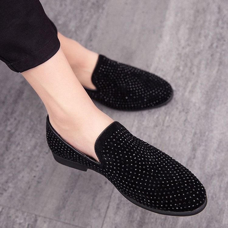 Slip-on Round Toe Low-cut Upper Mænds Casual Sko