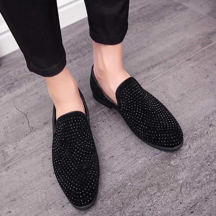 Slip-on Round Toe Low-cut Upper Mænds Casual Sko