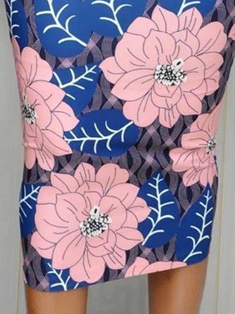 Kvinder Print Mid-calf Bodycon Fashion Floral Nederdel