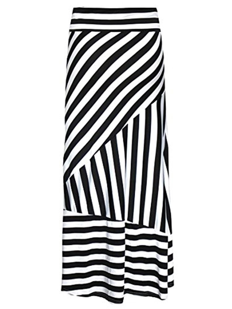 Stripe Bodycon Nederdel Til Kvinder