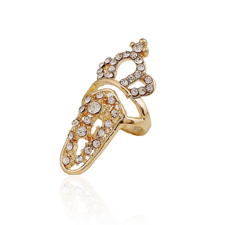 Crown Hollow Out Crown Women's Nail Ring