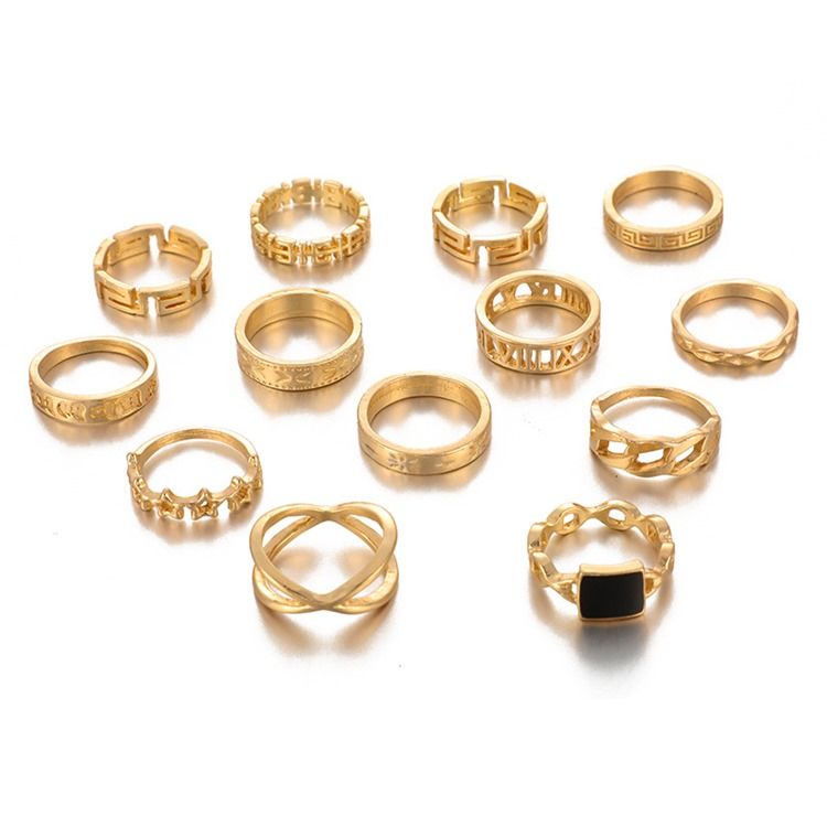 European E-plating Birthday Women's Rings