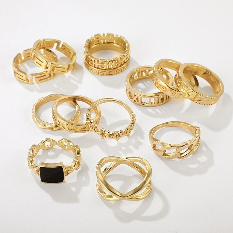 European E-plating Birthday Women's Rings