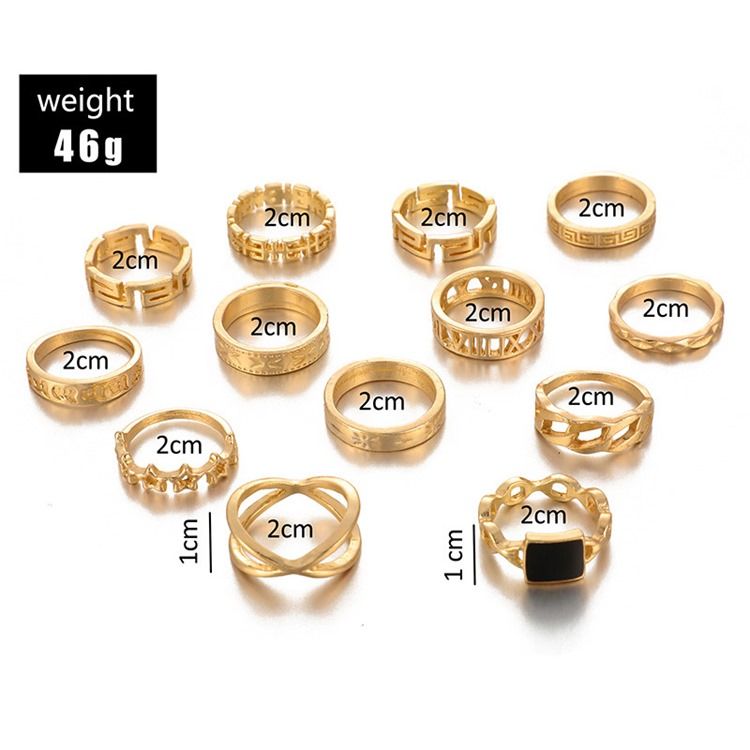 European E-plating Birthday Women's Rings