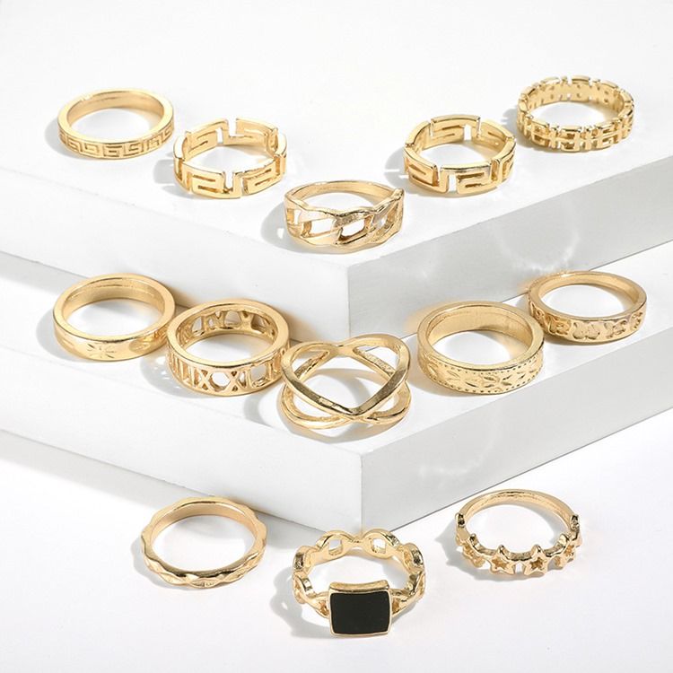 European E-plating Birthday Women's Rings