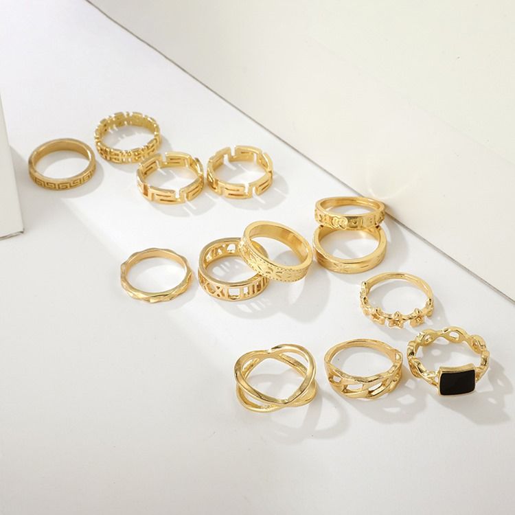 European E-plating Birthday Women's Rings