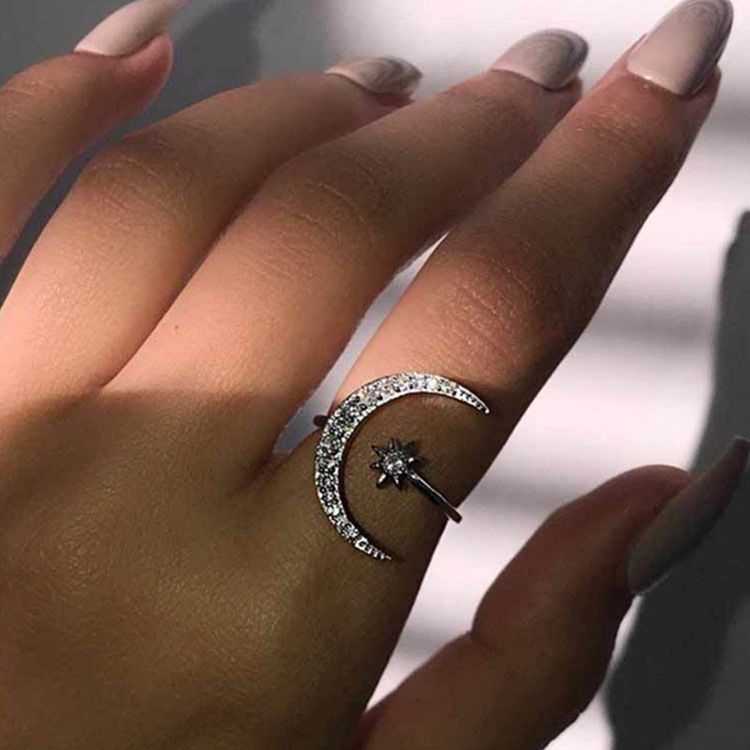 Romantisk Diamante Forlovelse Kvindelige Ringe