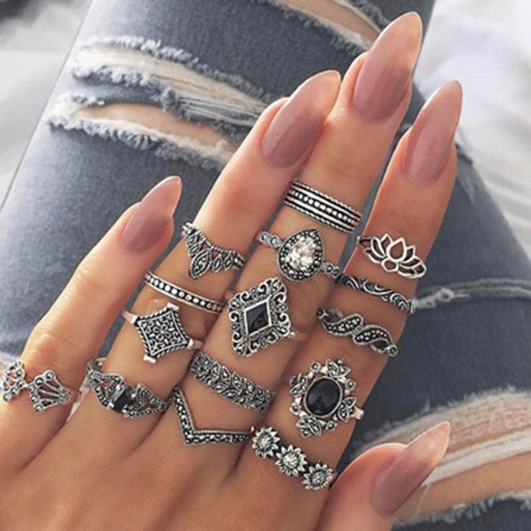 Vintage Alloy Women's Holiday Rings