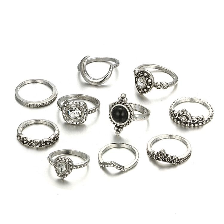 Vintage Diamante Holiday Women's Rings