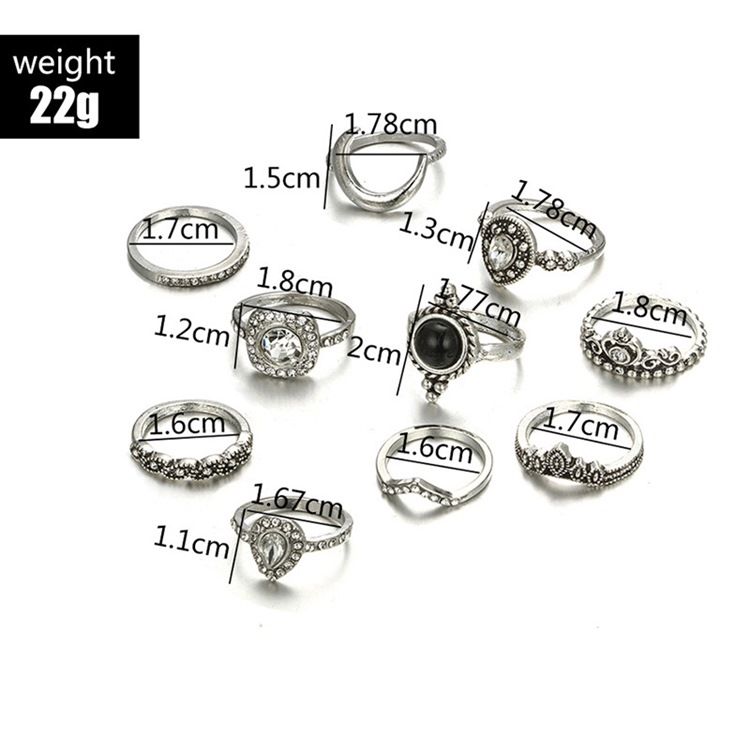 Vintage Diamante Holiday Women's Rings