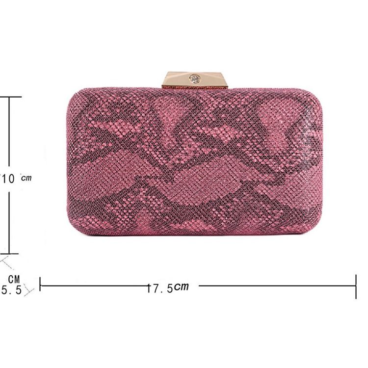 Banket Satin Snakeskin Grain Clutches Aftenpose