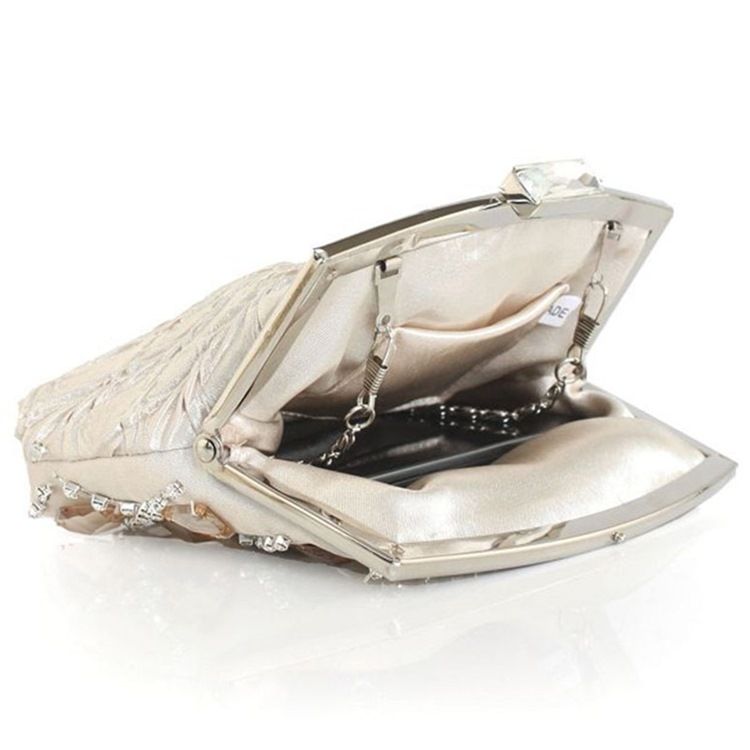 Noble Geometrisk Plaid Rhinestone Evening Clutch