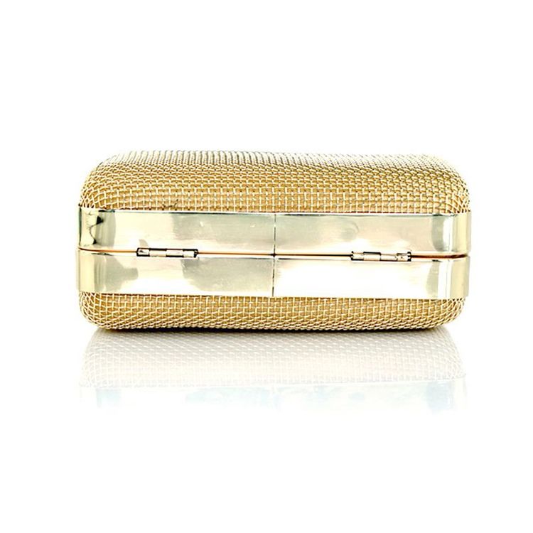 Plain Golden Chain Women Clutch