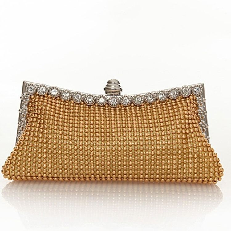 Plain Rhinestone Banquet Clutches Aftentasker