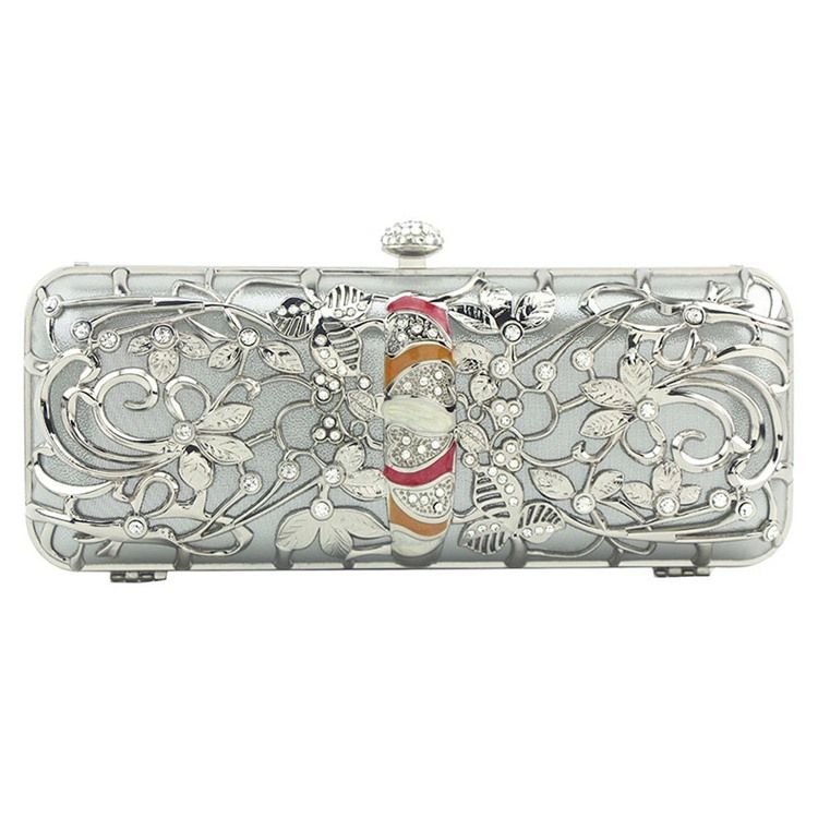 Rektangel Alsidige Rhinestone Clutches Aftentasker