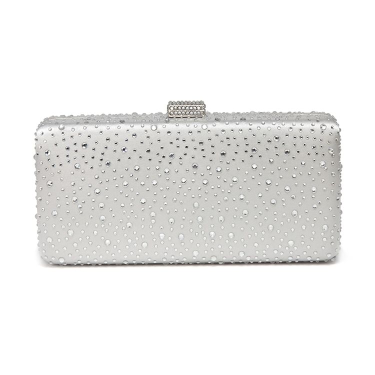 Rhinestone Raindrop Design Mini Crossbody Taske