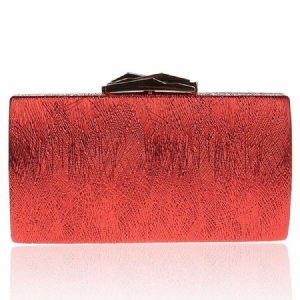 Soild Color Chain Evening Clutch