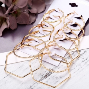 Plain Hoop Golden Earrings