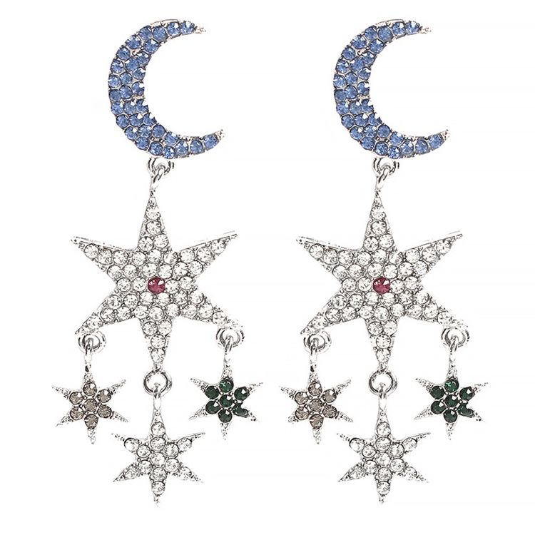 Sweet Star Moon Holiday Women's Øreringe