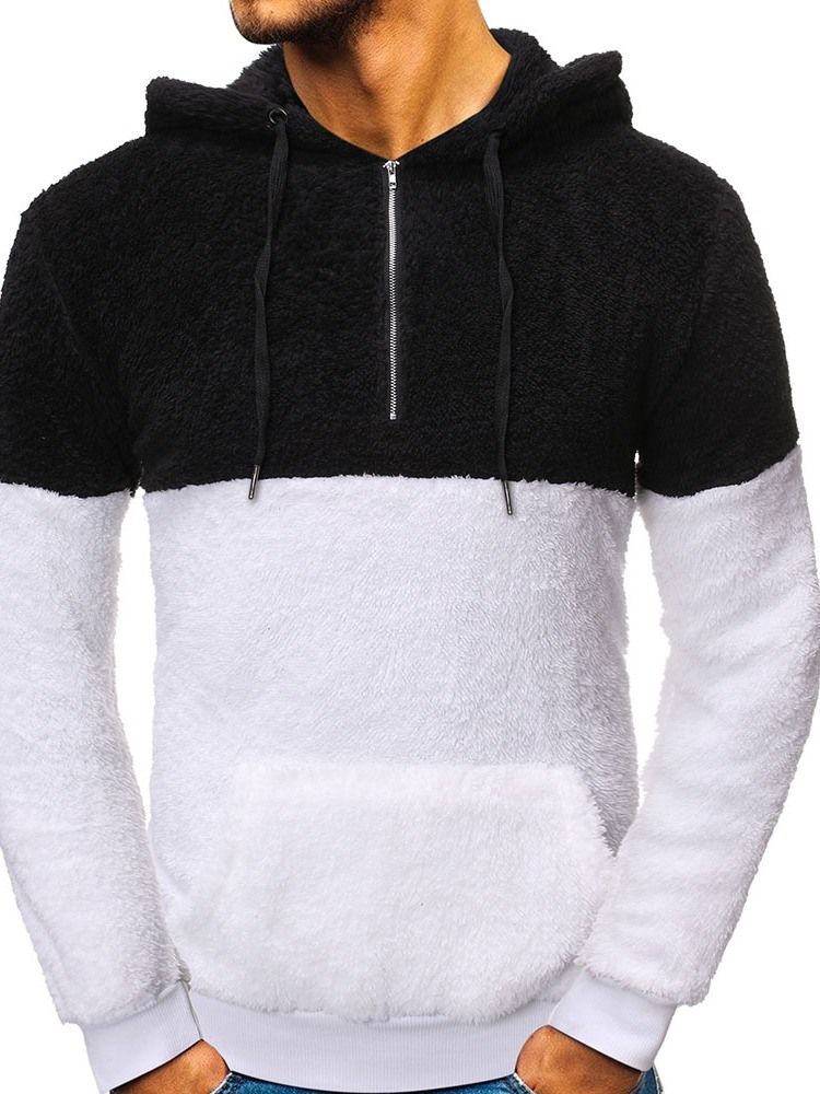 Pullover Pocket Fleece Casual Hættetrøjer Til Mænd