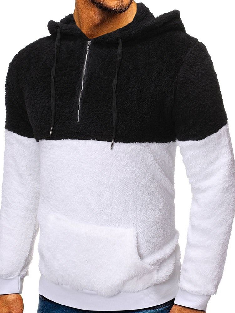 Pullover Pocket Fleece Casual Hættetrøjer Til Mænd