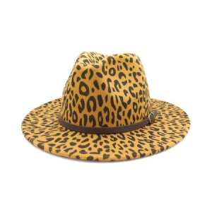 Damer Print Fashion Leopard Fall Hats