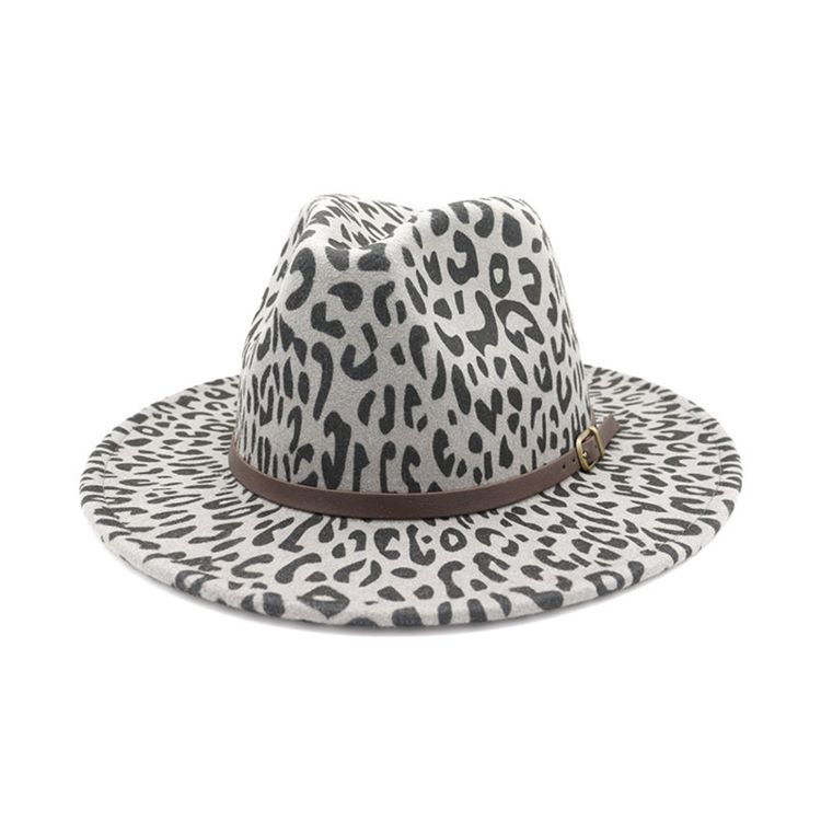 Damer Print Fashion Leopard Fall Hats