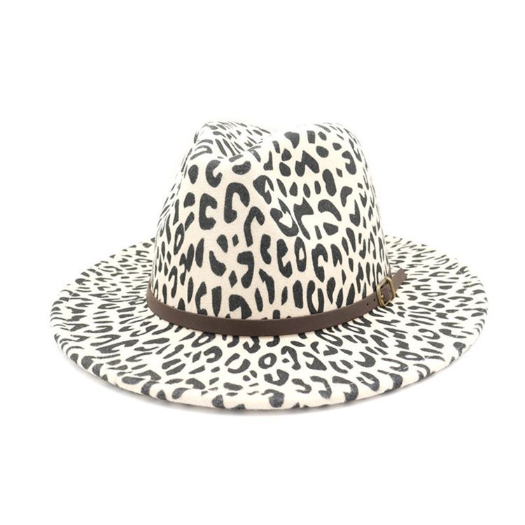 Damer Print Fashion Leopard Fall Hats