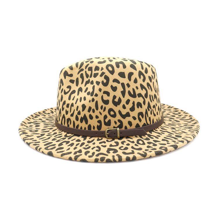 Damer Print Fashion Leopard Fall Hats