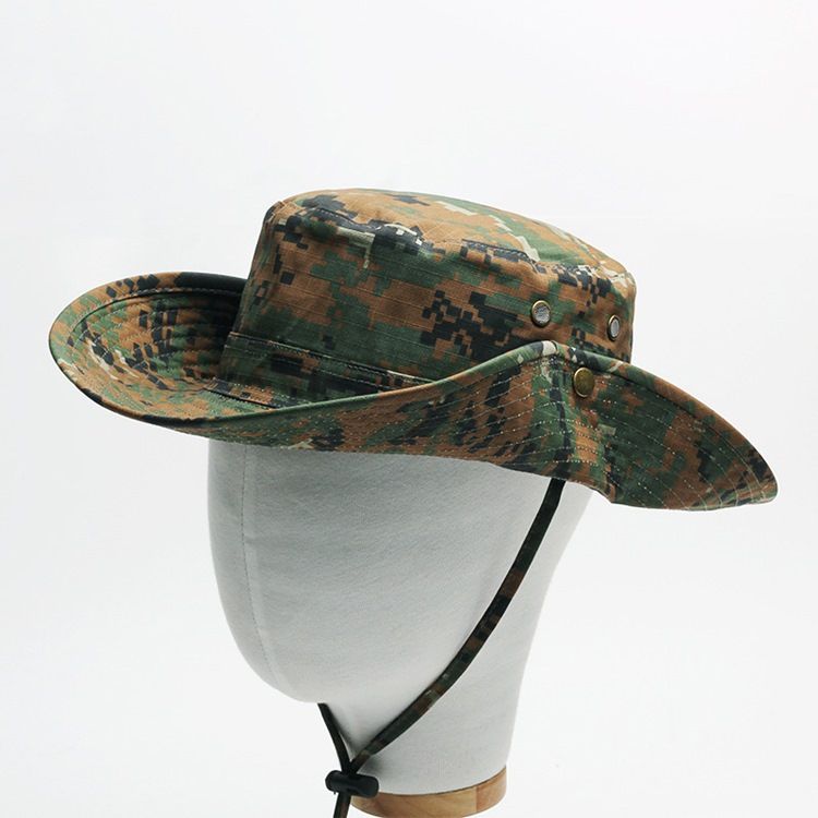 Herre Camouflage Mønster Spand Hat