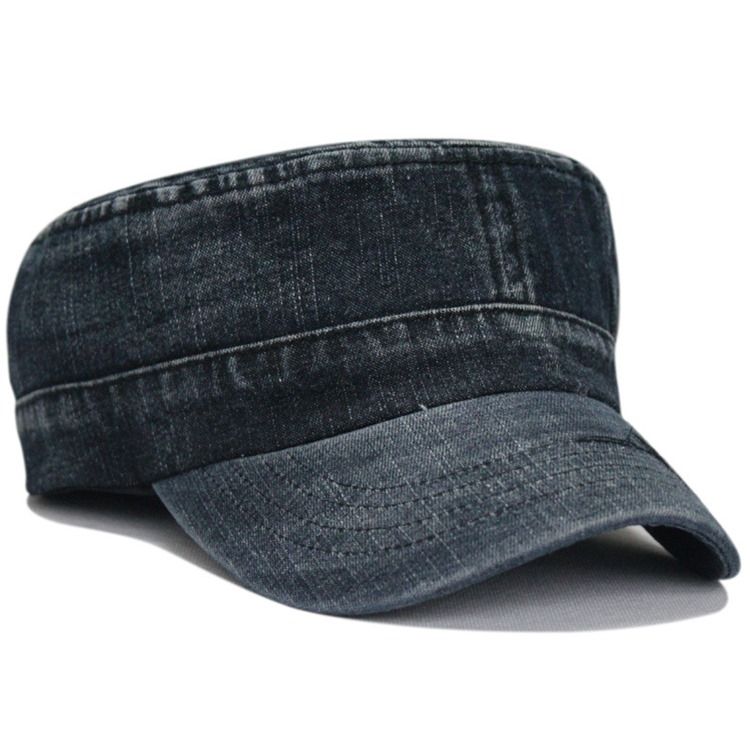 Herre Sport Washed Denim Peaked Cap