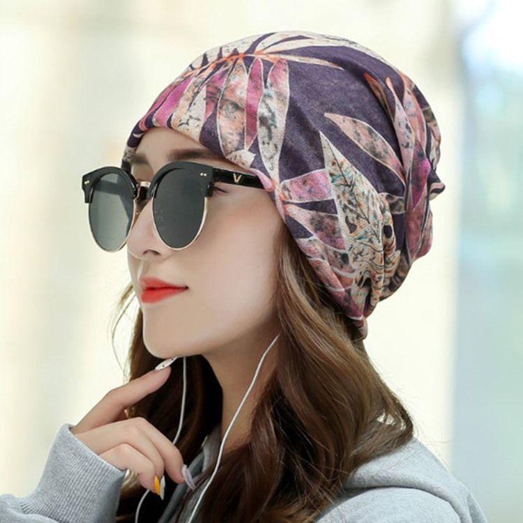 Kvinders Casual Skullies Huer Sommer Plantehue