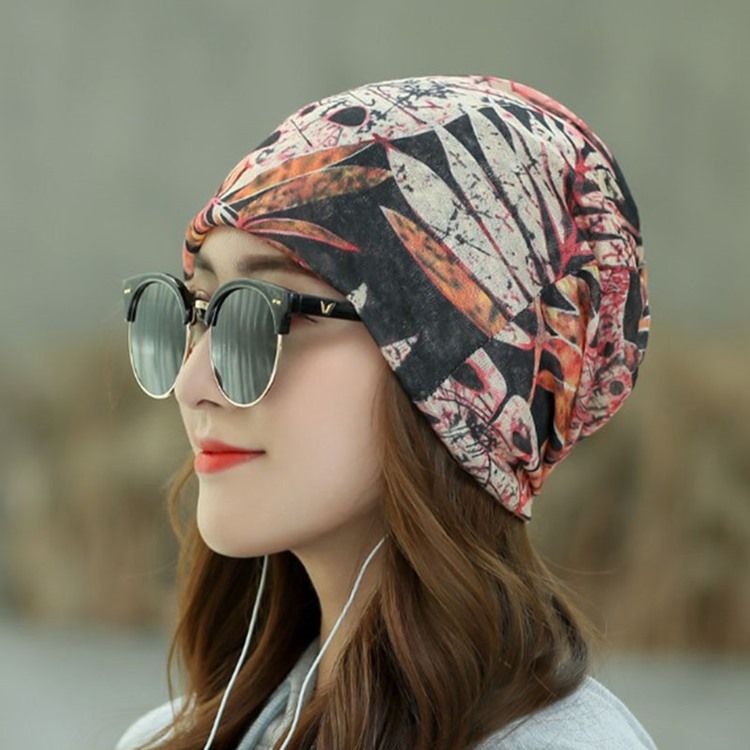 Kvinders Casual Skullies Huer Sommer Plantehue