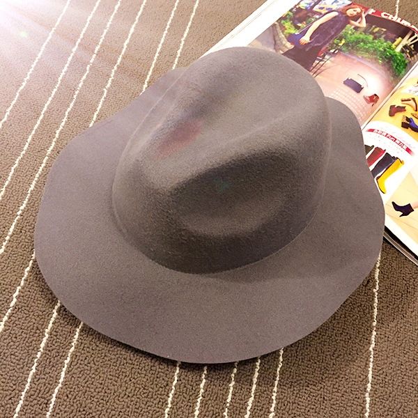 Kvinders Uldblandinger Fedora Hat Fall Plain Hatte